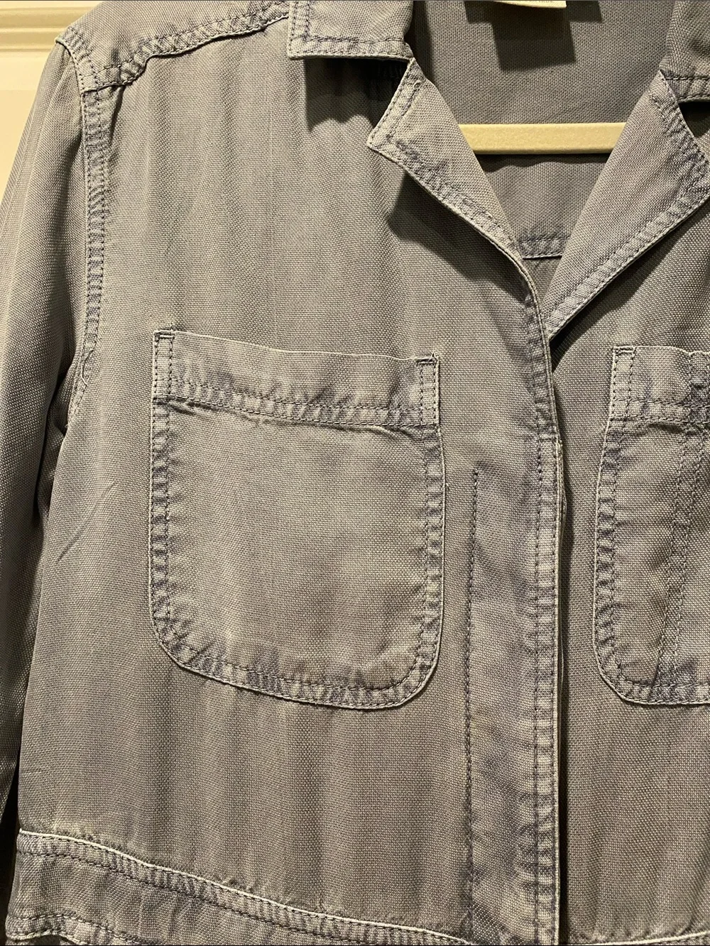 Treasure & Bond Utility Boiler Suit. Washed Denim Jumpsuit. Blue/Grey. Size XS. - Picture 7 of 11